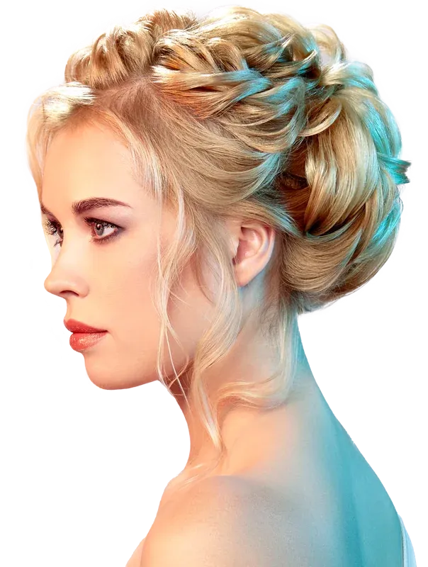 Elegant styled updo by Golden Halo Salons